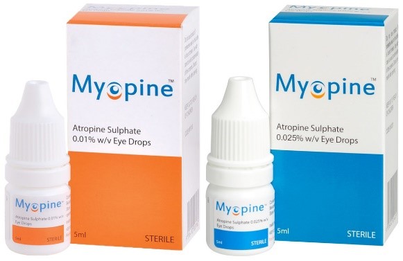 低濃度（0.01～0.05%）アトロピン点眼